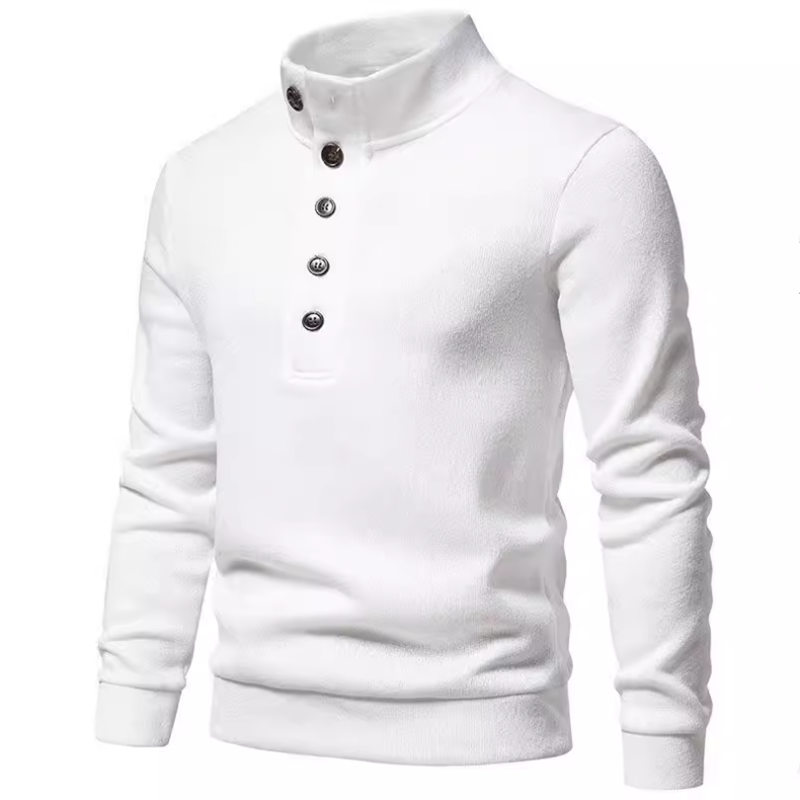 Classic Wool Cashmere Men's Pullover Cashmere Men Turtleneck Sweater with Zipper