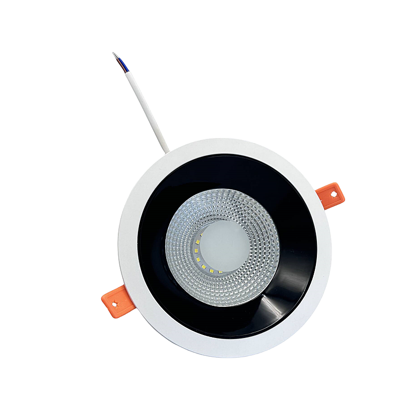 Plastic Deep anti-glare  COB/DOB ceiling light indoor downlight 12W Downlight WIth Project special fund