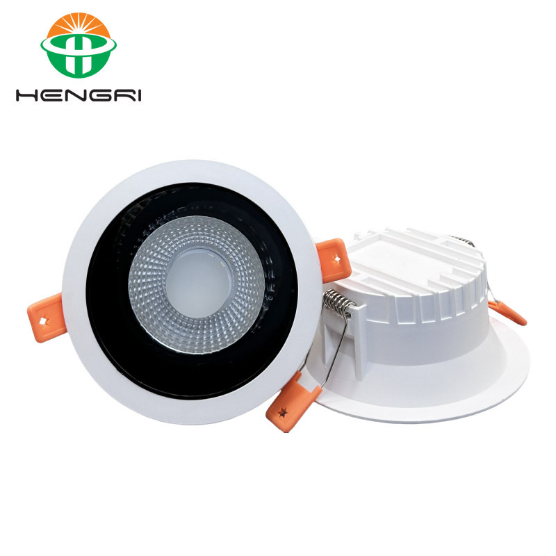 Plastic Deep anti-glare  COB/DOB ceiling light indoor downlight 12W Downlight WIth Project special fund