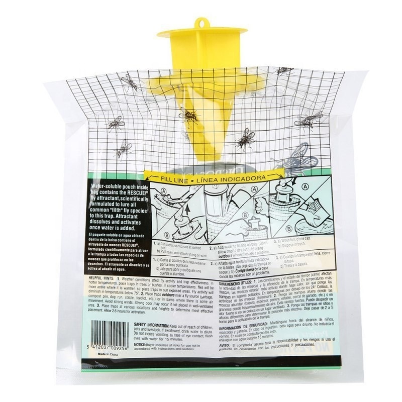 Fly trap bags Outdoor Disposable Fly Catcher Control Trap with Attractant Insecticide Free