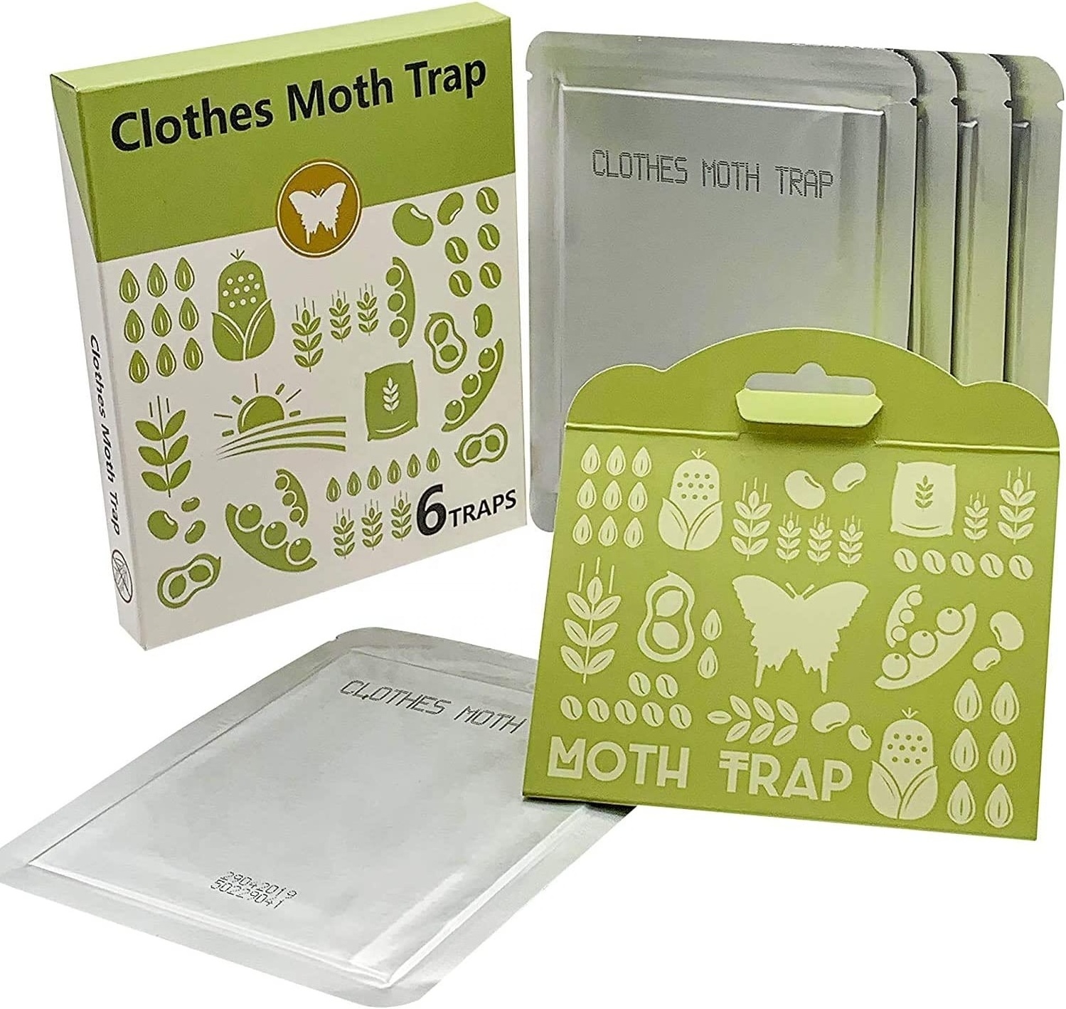 Moth Pheromone Killer Trap Insect Bed Bug Fly Termite Pest Repellent US Sheet Mosquito-Killing Lamp Packaged in Bag Pantry Use