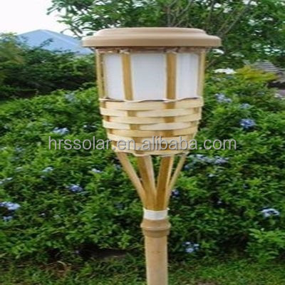 Decorative Lights solar torch light for outdoor bamboo tiki torches