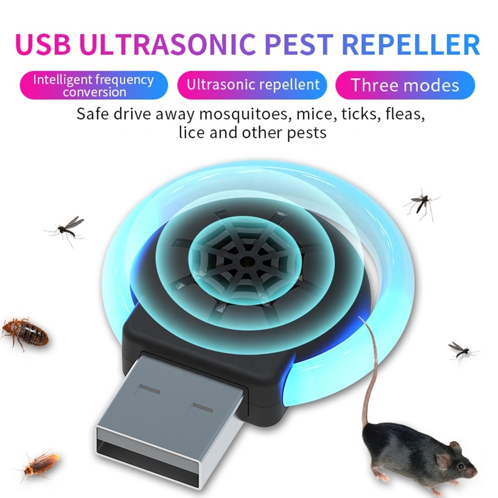 Household portable USB plug-in ultrasonic electronic mosquito insect repellent insect repellent night light