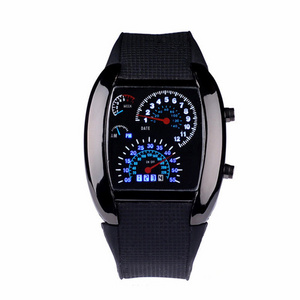 2017 cool Car Meter Dial Watch led men's watches