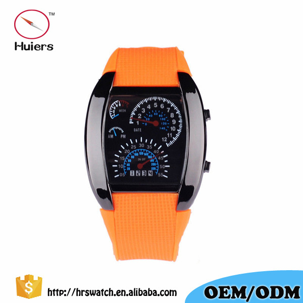 2017 cool Car Meter Dial Watch led men's watches