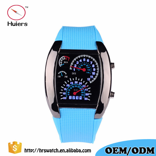 2017 cool Car Meter Dial Watch led men's watches