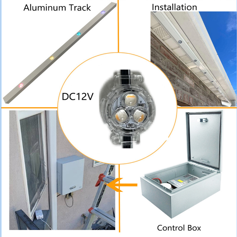 Holiday Light 100FT Suit Smart Wifi Control 2811 Pixel Light Led Point permanent track lights