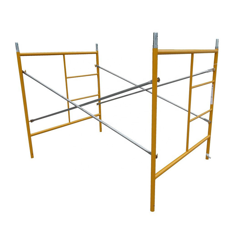 heavy duty h frame scaffolding mason system construction door steel scaffold frame tubular steel frames