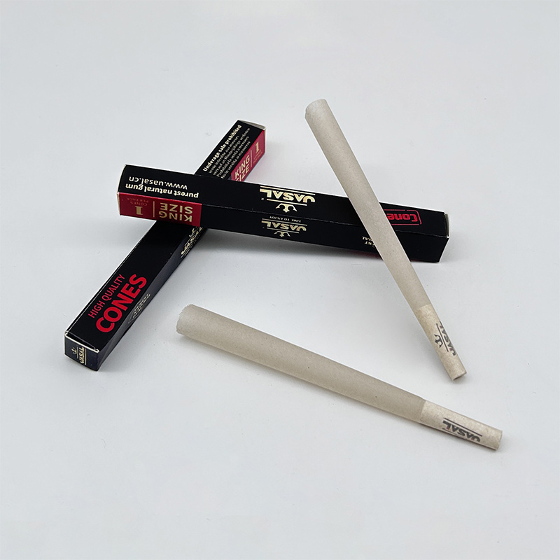 New product 100% natural organic hemp rolling rice paper pre rolled cones with custom logo for smoking