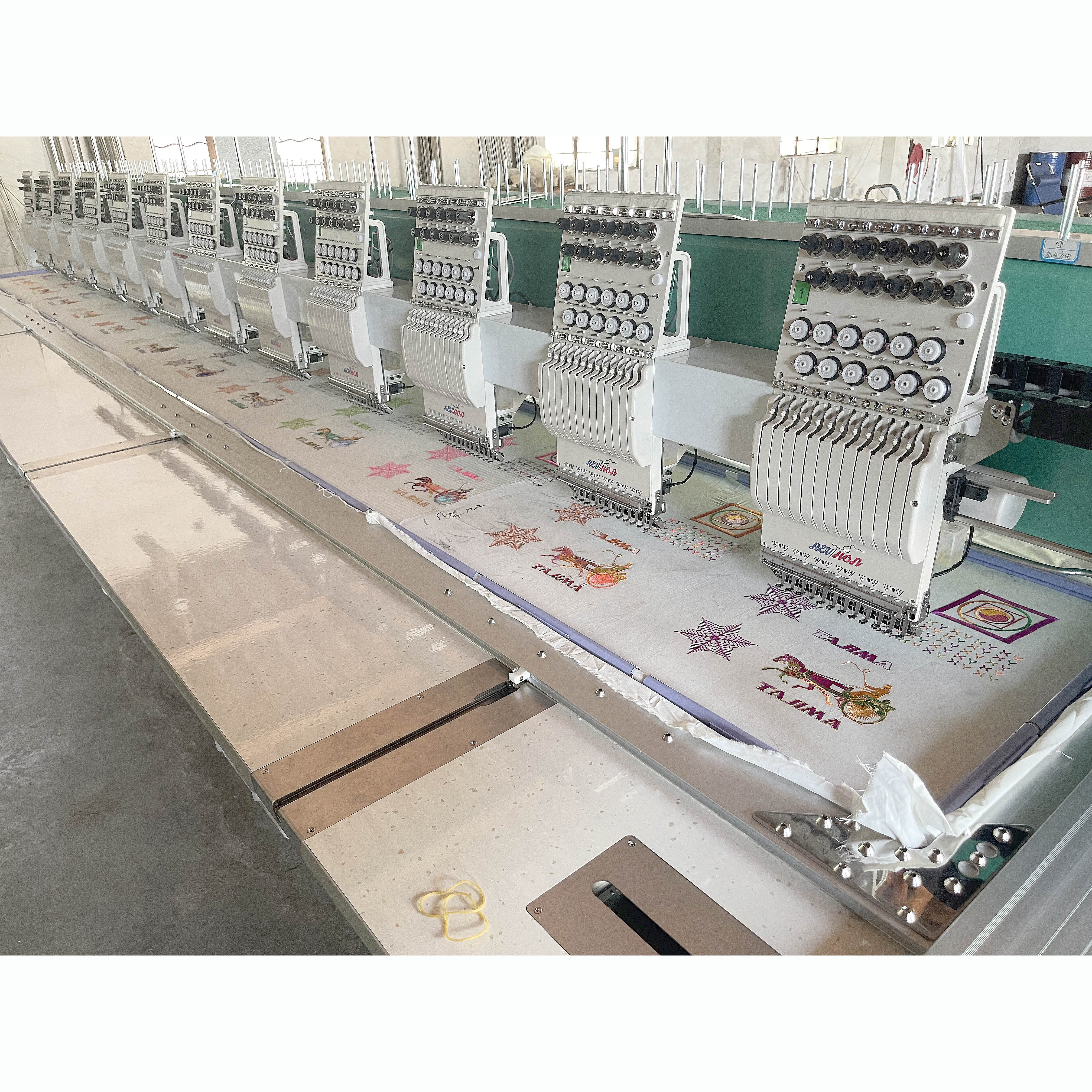 REVHON 12 Head MultiHead Factory Price Industrial multifunctional Embroidery Machine