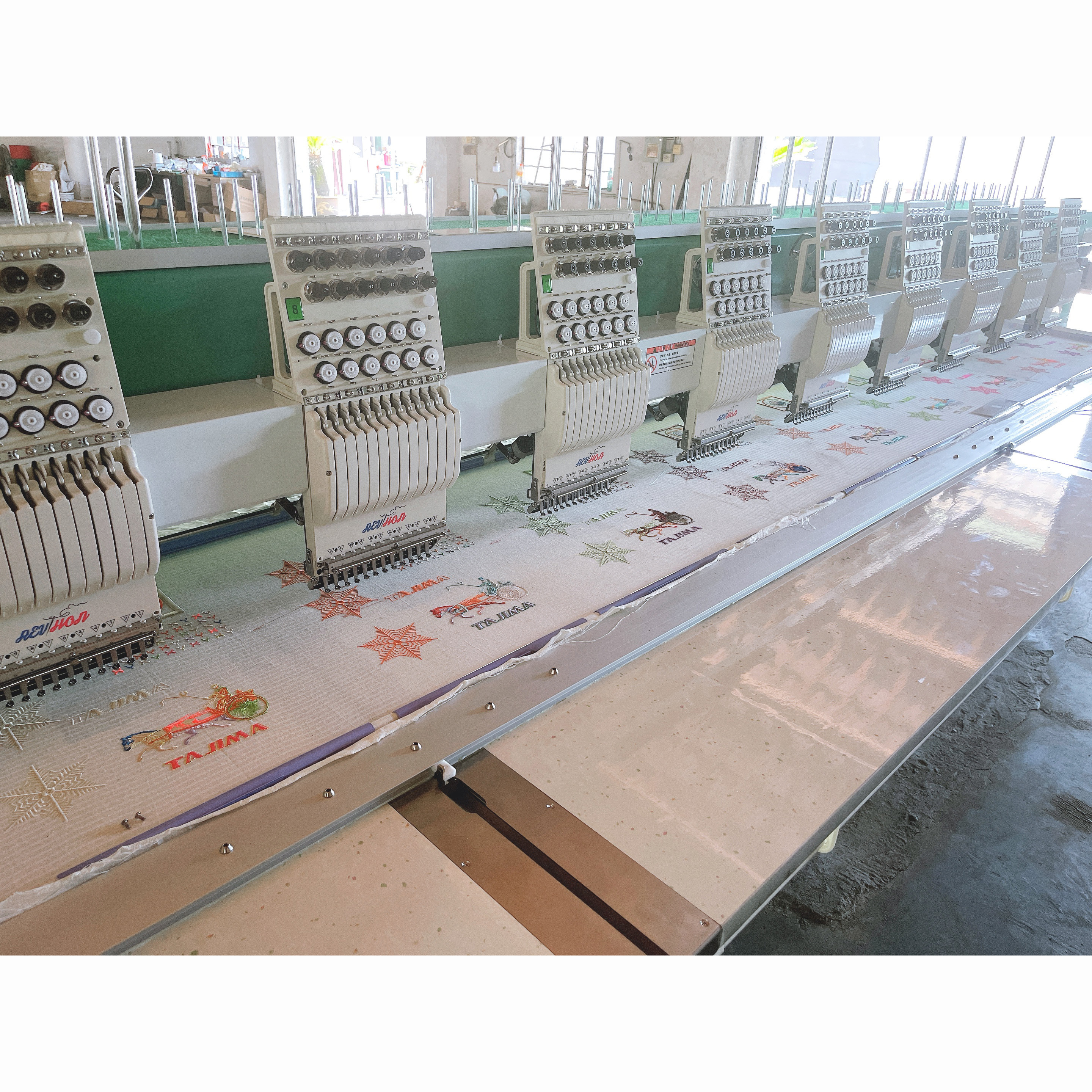 REVHON 12 Head MultiHead Factory Price Industrial multifunctional Embroidery Machine