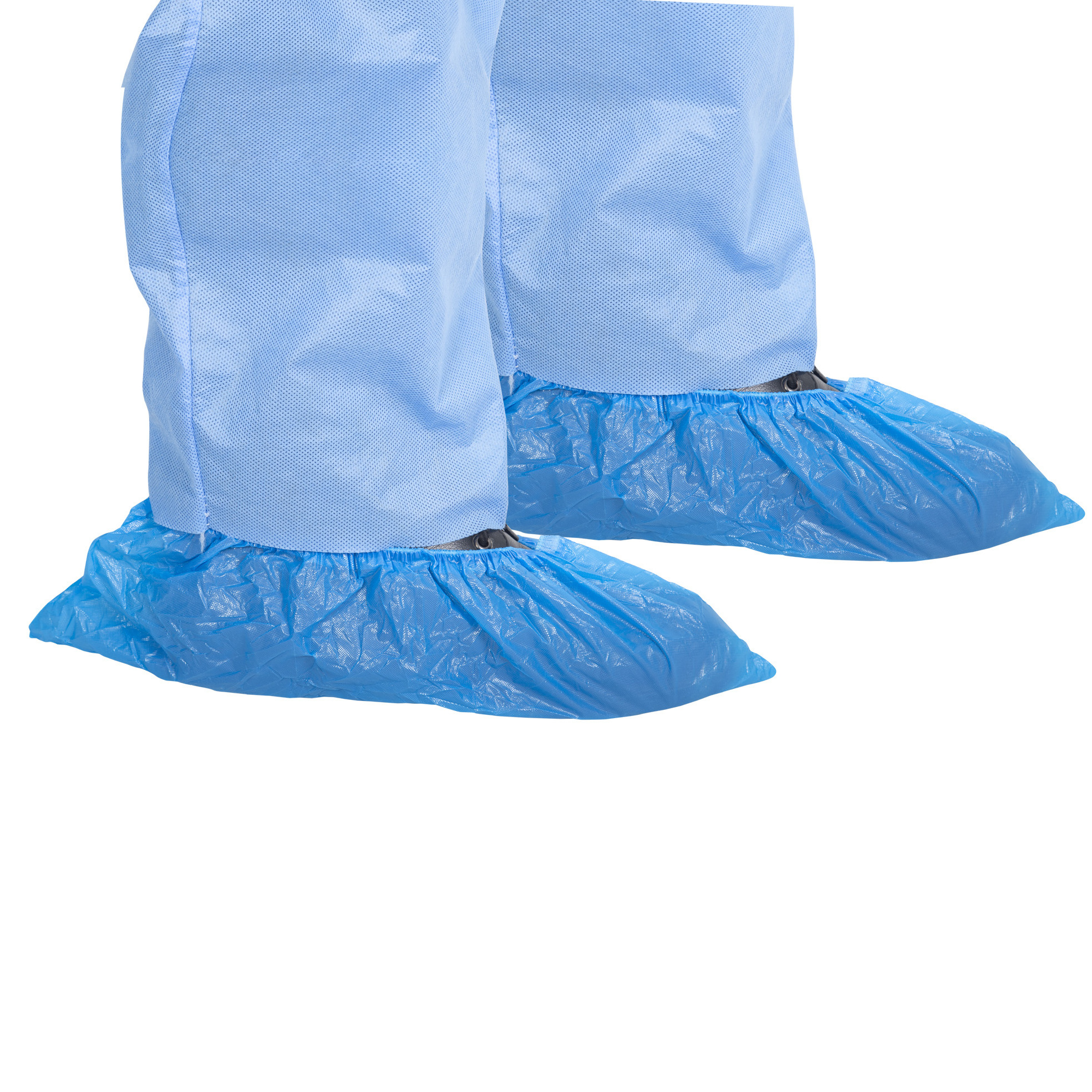 Disposable plastic shoes Cover PE CPE Medical Non Slip boot Covers OEM