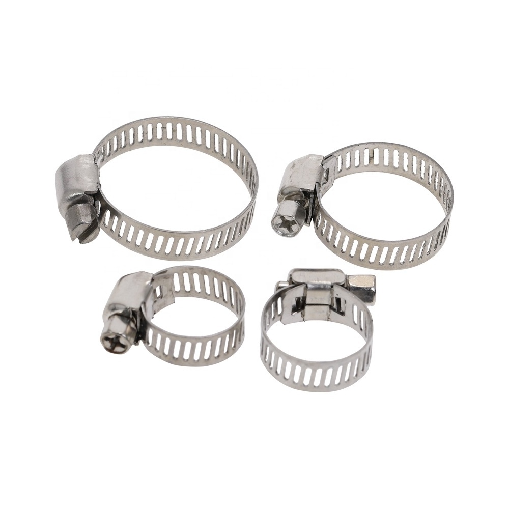 HRYA Stainless Steel Clamp Band Metric Measurement System Hose Clamp Pipe and Wire Rope Clamp Manufacturer