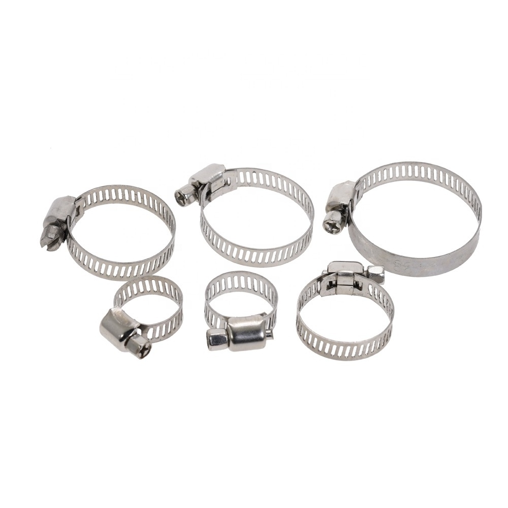 HRYA Stainless Steel Clamp Band Metric Measurement System Hose Clamp Pipe and Wire Rope Clamp Manufacturer