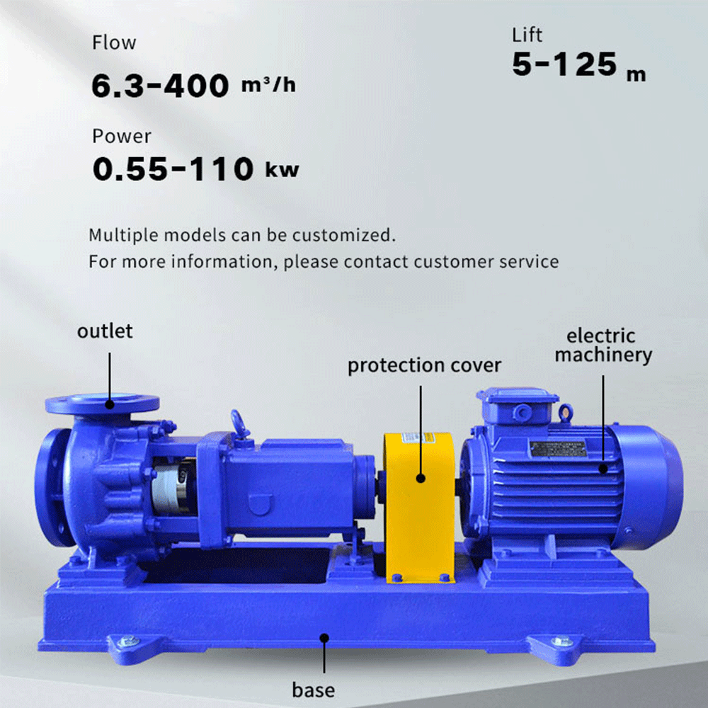 impeller centrifugal high pressure lift motor head water stainless steel automatic horizontal single-stage pump for agricultural