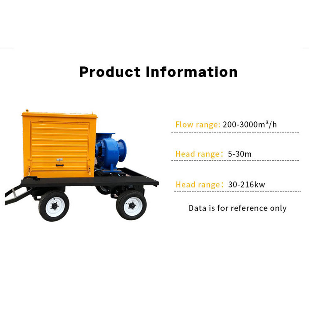 8 10 20 22hp smart small mini quality lister set supply spare parts diesel engine driven self-priming pump With Wheels Trailer