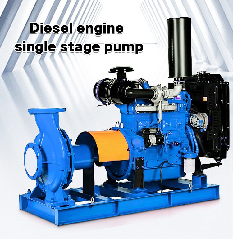 supply Intelligence machine centrifugal farm High pressure delivery water Diesel single stage pump with agriculture irrigation