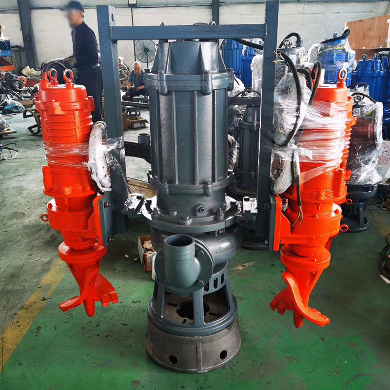 automatic Water cement suction hydraulic vertical sand sewage motor centrifugal submersible slurry pump with agitator