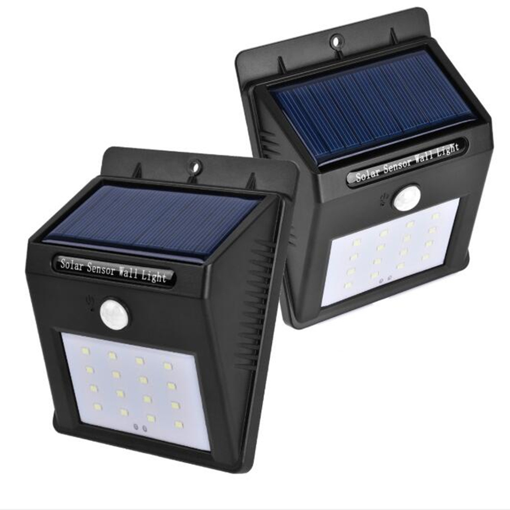 Wireless 3W IP65 Waterproof Solar Powered Motion Sensor 20LED Garden Lights Detector Lamps Solar Power Led Wall Light