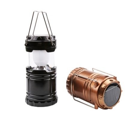 Solar led rechargeable camping lantern lamp G85 portable plastic lantern