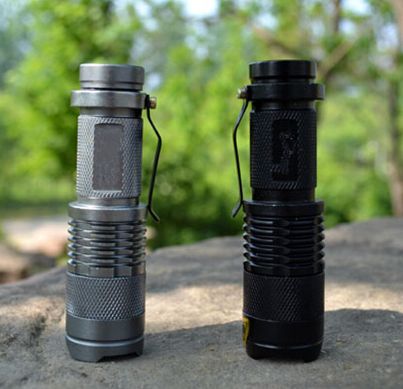 LED Flashlight Torch search lantern 3 Modes Zoomable self defense