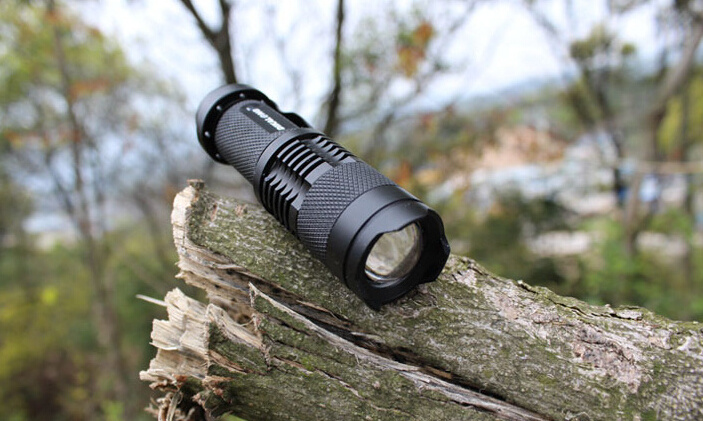 Zoomable LED Torch penlight+14500 Rechargeable flashlight