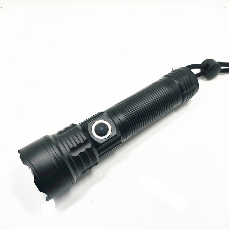 Xhp50 compact 10000 lumen zoom 300 m pen holder lightweight small 18650 battery camping patrol  flashlight