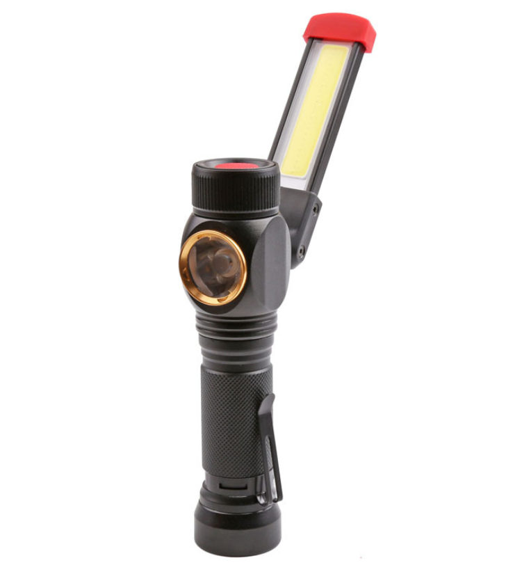 The newest usb rechargeable foldable magnetic led torch flashlight