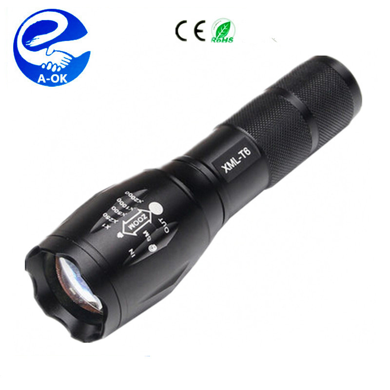 XML T6  high power 1000 lumen 10W rechargeable tactical led flashlight