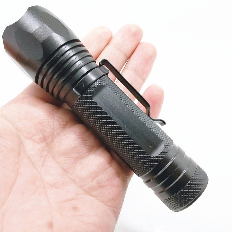 Hand LED Torch Light, Outdoor 1200 Lumen XML T6 Waterproof LED Zoomable  Tactical Self Defensive Camping Flashlight