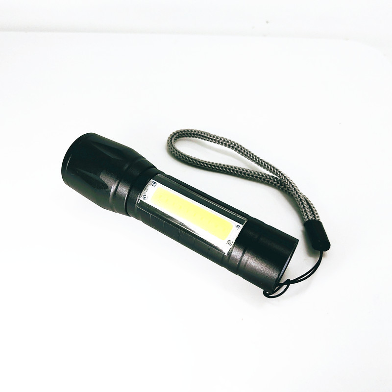 adjustable zoomable focus 3W COB LED torch light tactical flashlight mini led flashlight