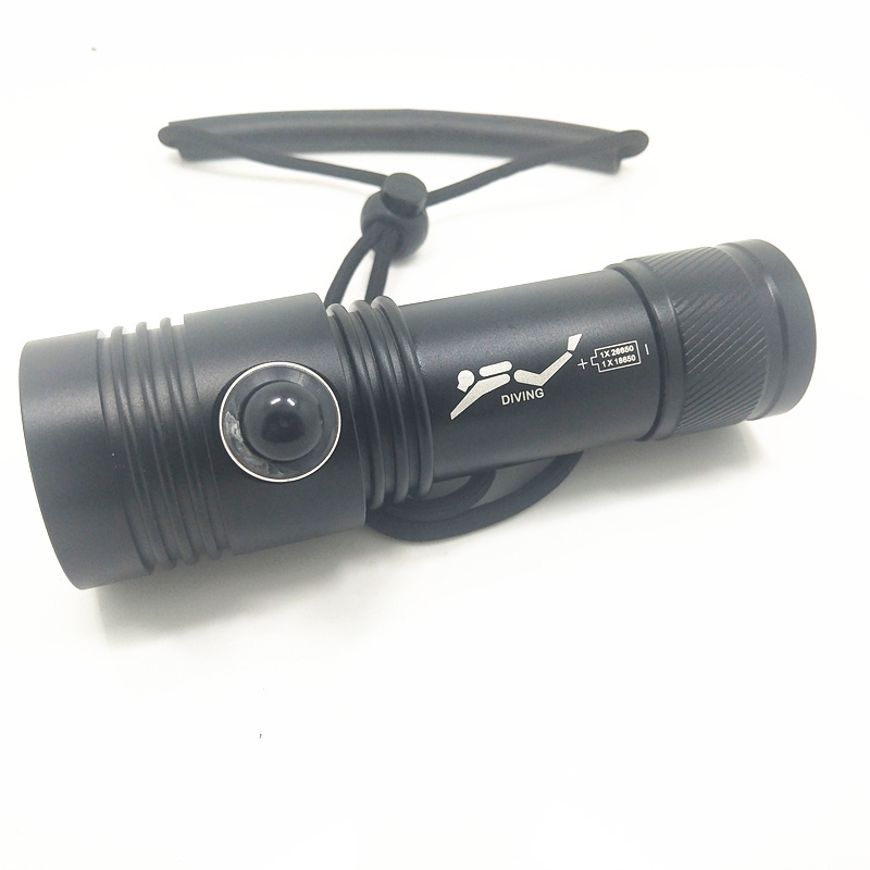 Diving Flashlight, XHP50.2 LED 2550 Lumen, Underwater Waterproof Light