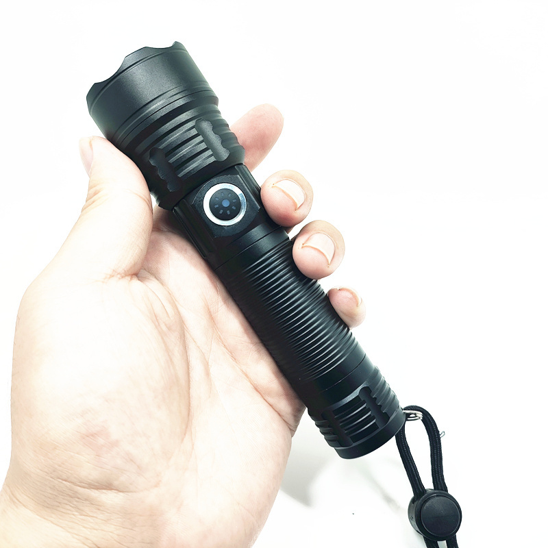 Xhp50 compact 10000 lumen zoom 300 m pen holder lightweight small 18650 battery camping patrol  flashlight