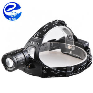 Factory Supply Lamp Head Adjustable 10W T6 Led Light Rechargeable headlamp