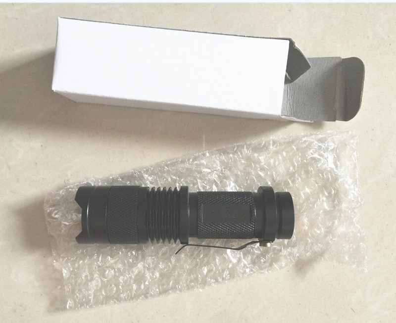 q5 led rechargeable 14500 battery 1 AA zoom flashlight