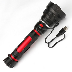 2024  Powerful  Camping P70 Led High Lumens Usb Rechargeable Bright Torch Flash Light Flashlight For Camping