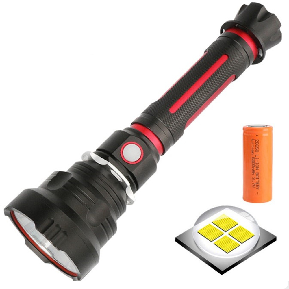 2024  Powerful  Camping P70 Led High Lumens Usb Rechargeable Bright Torch Flash Light Flashlight For Camping