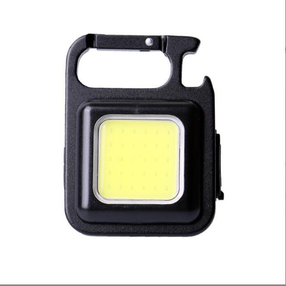 External multi-functional mini flashlight rechargeable mountain climbing portable keychain light COB magnetic working light