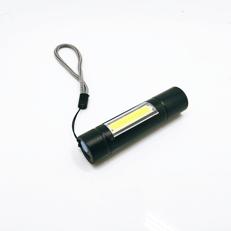 3W mini portable zoom flashlight Q5 COB LED flashlight lamp