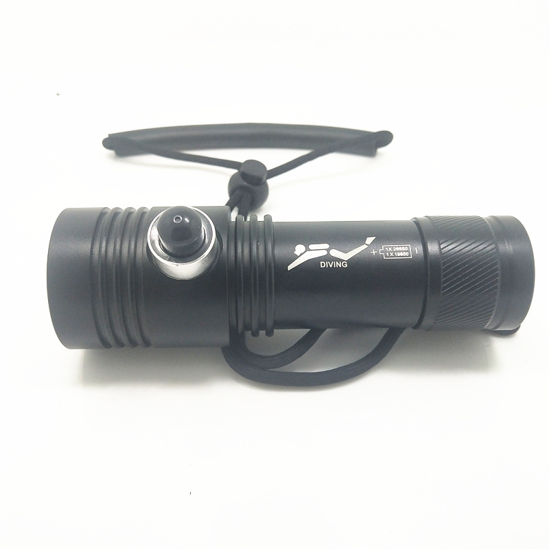 Diving Flashlight, XHP50.2 LED 2550 Lumen, Underwater Waterproof Light