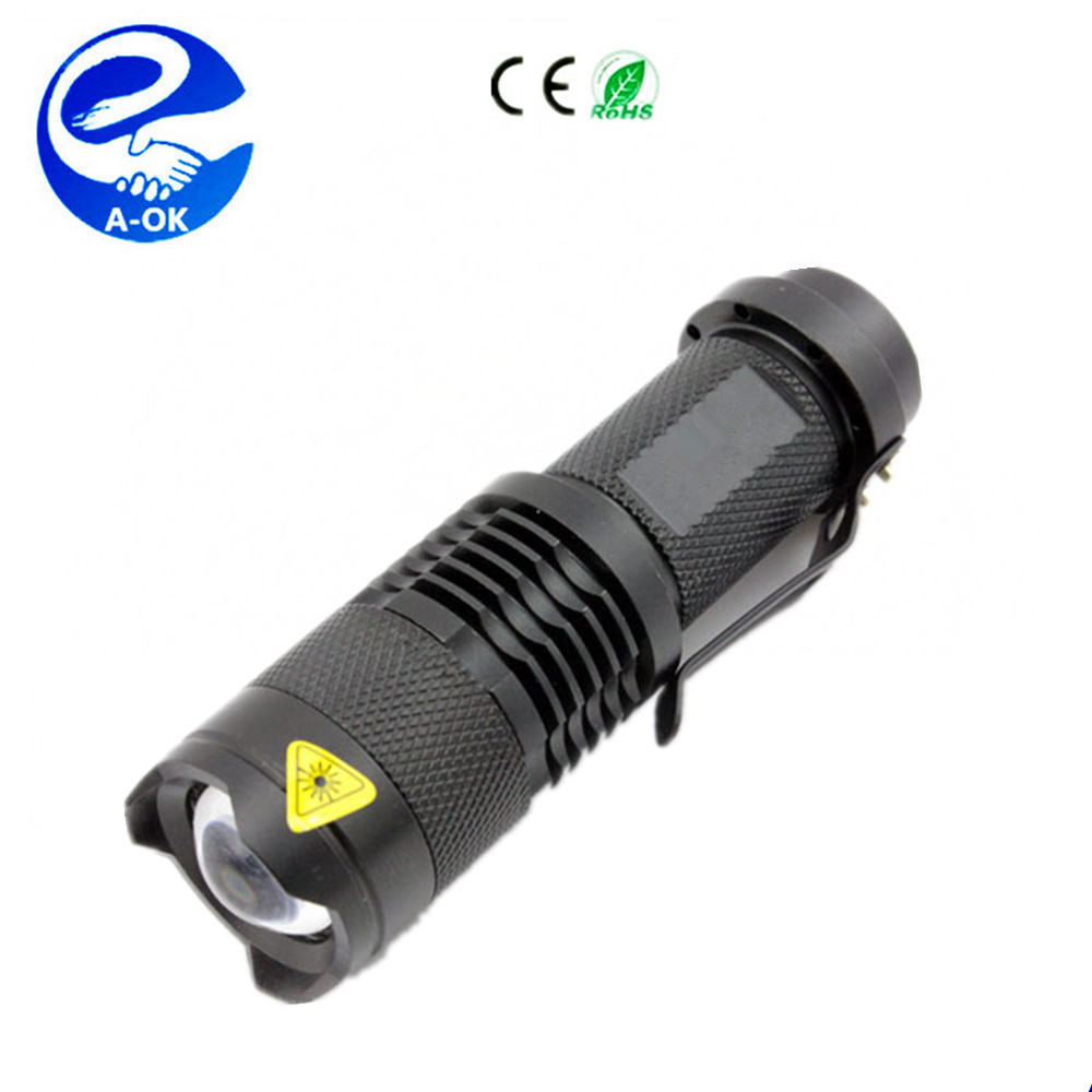 Adjustable Focus Mini Q5 LED Flashlight Torch Zoomable Bike Headlight Front Light