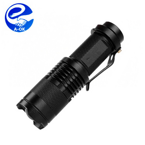 LED Flashlight Torch search lantern 3 Modes Zoomable self defense