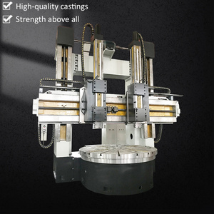 Super high quality Large double column heavy duty CNC vertical lathe for valve gears