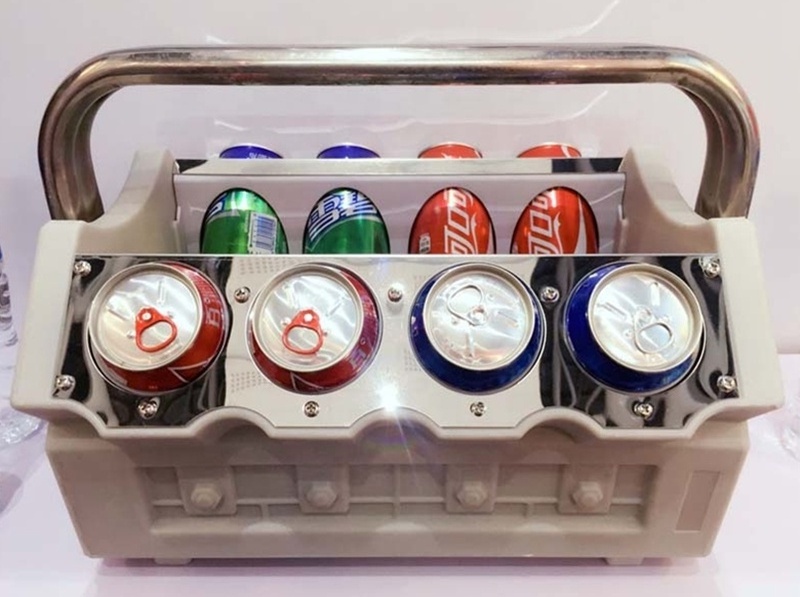 HS plastic cooler promotional special  ice chest  Metal Stainless Steel  engineer style  cooler for party with logos