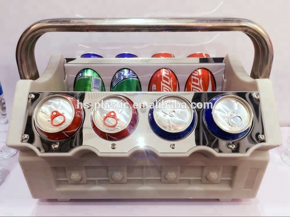 HS plastic cooler promotional special  ice chest  Metal Stainless Steel  engineer style  cooler for party with logos