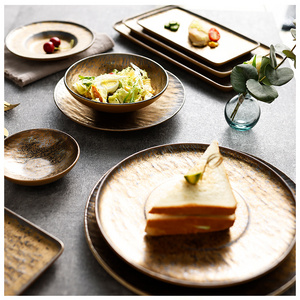 Luxury Nordic Crockery Stoneware Dishes Set Ceramic Dinner Porcelain Plates Dinner Set Dinnerware Ceramic Portugal