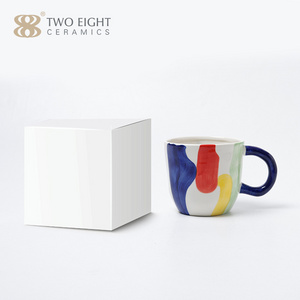 Unique Art E-commerce Ceramic Coffee Mug for Hot Sale Porcelain Tea Mugs Customizable Nordic Mug Cup Set For Home & Supermarket