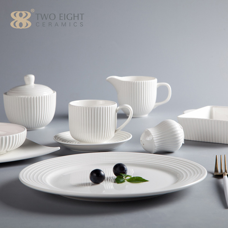 low price white porcelain plates restaurant tableware ceramic catering food cheese platters serving dish plates