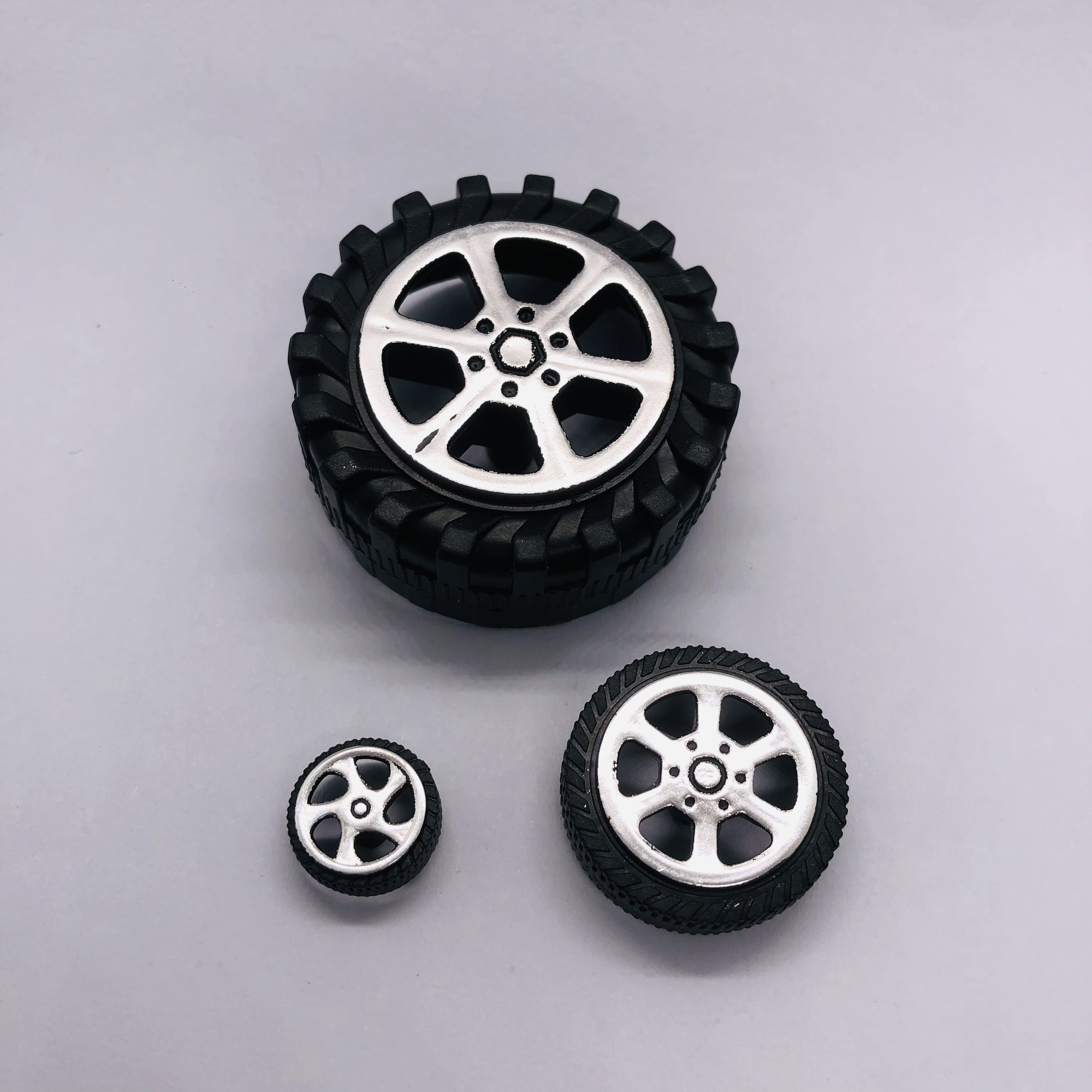 Hot sale High Quality Custom-made Model Car Toys Tire Molded Rubber Tire small toy parts wheels made of PP/TPR