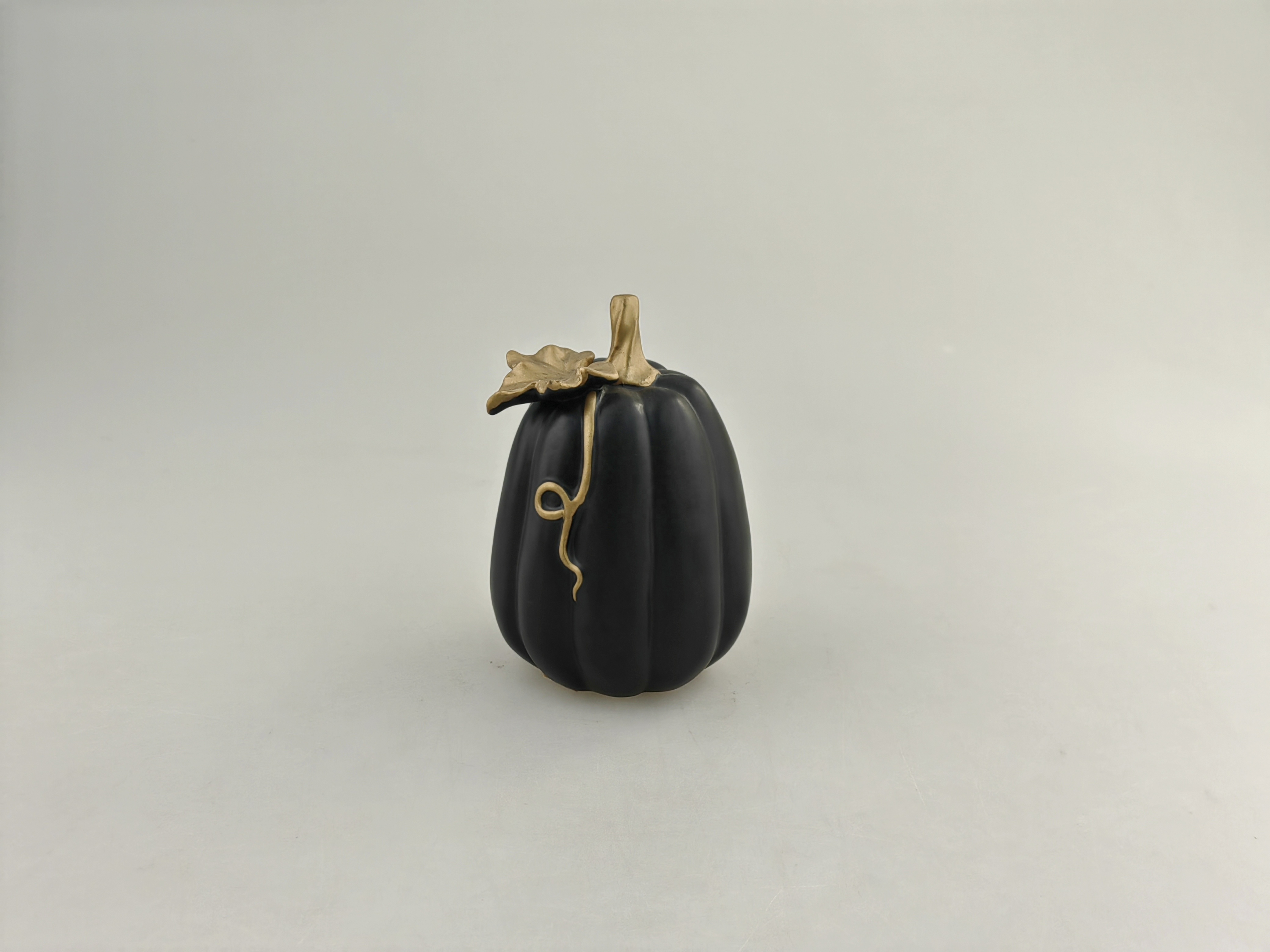 HS Pumpkin series home decoration Set of five black pumpkin decorations Halloween decoration ceramic pumpkin crafts